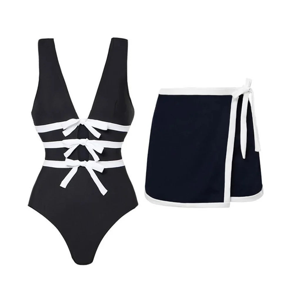Women Swimwear 2PC Cover-up Swimsuit