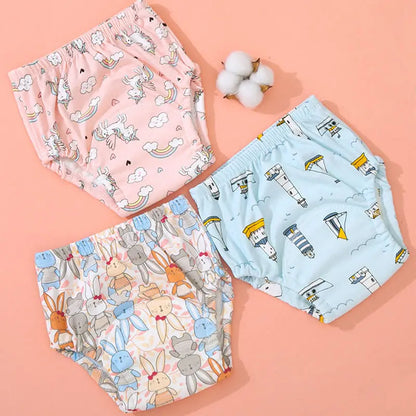 Reusable Infant Ecological Baby Diaper Training Pants Waterproof Washable Breathable Cotton Baby Underwear