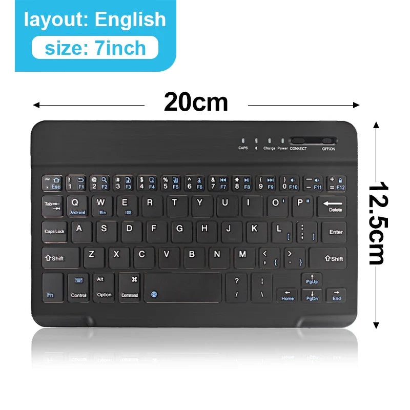 Keyboard Wireless Bluetooth 2.4G Rechargeable