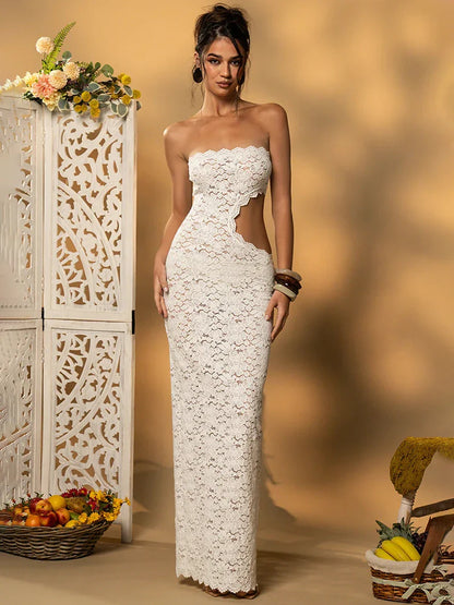 Off-shoulder Backless Sexy Maxi Women Dress