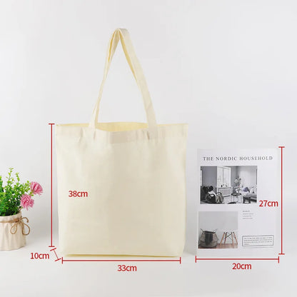 Bulk Wholesale 100pcs/Lot Reusable Cotton Bag Custom Canvas Shopping Tote Bags with Logo