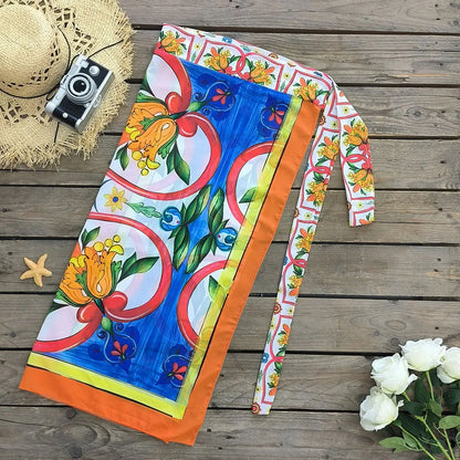 Women Swimwear 2PC Cover-up Swimsuit