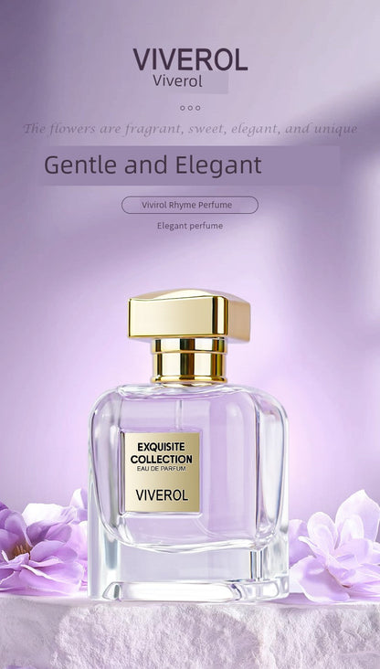 Viverol Women Long-Lasting Light Perfume Fresh Elegance Wisteria Flower Fragrance Gift Box
