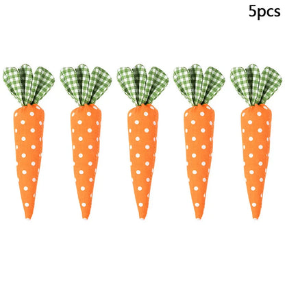 1/5pcs Easter Spring Carrot Ornaments