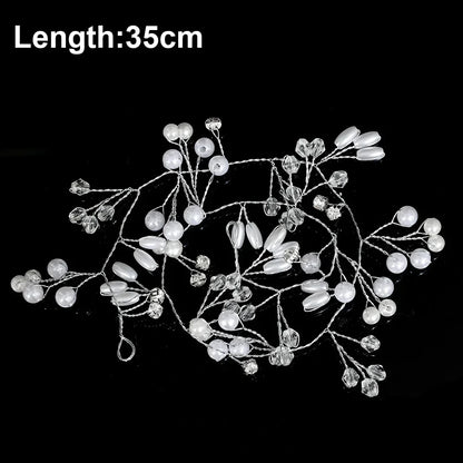 20pcs Elegant Pearl Crystal Hairpin Wedding Bridal U-shaped Metal Hair Comb Forks for Women