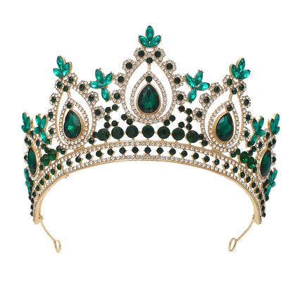 Luxury Baroque Crystal Royal Queen Wedding or Pageant Crown Rhinestone Tiaras