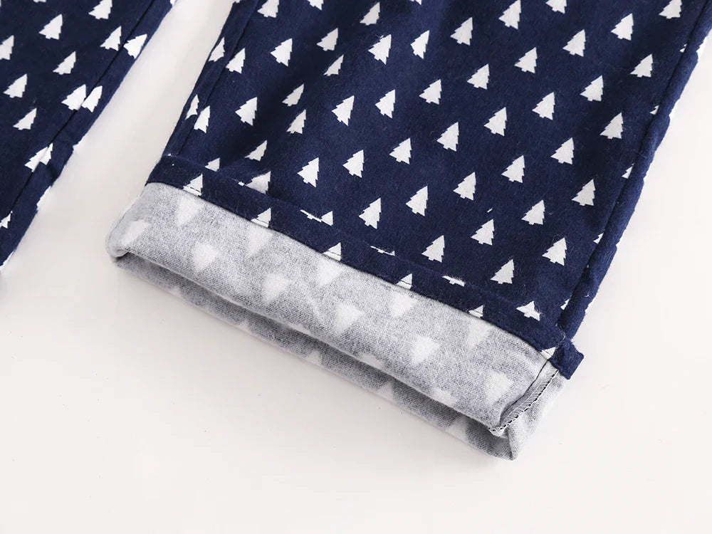 Plaid Design Multi Colors Warm Cotton Flannel Long-sleeved Trousers Pajamas Set for Men