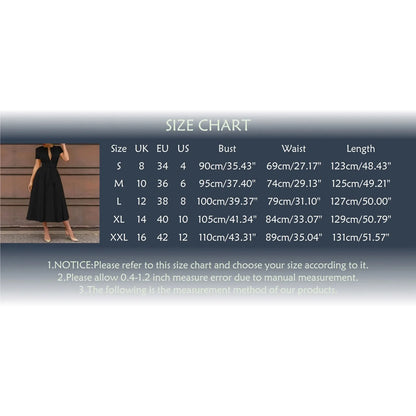 Women Elegant Formal Party Evening Dress Short Sleeve Sashes Mid-Calf Dress