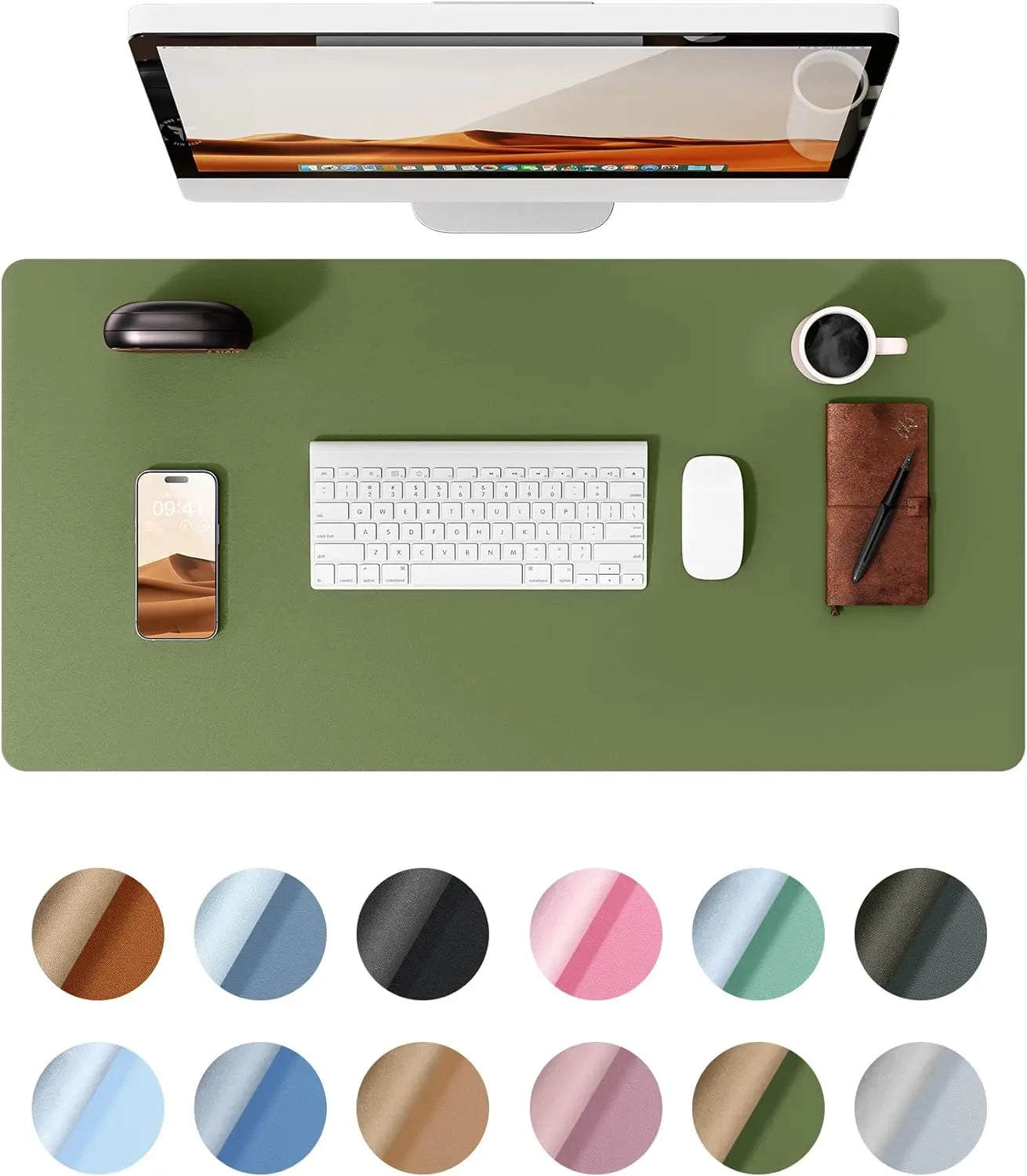 Leather Waterproof Desk Pad Protector