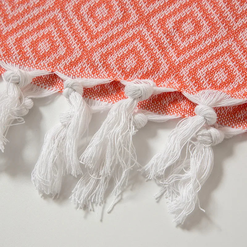 Turkish Beach Towel Oversized (40"x70") - Sand Free, Extra Large, Ultra Soft,Compact & Lightweight for TravelQuick Drying