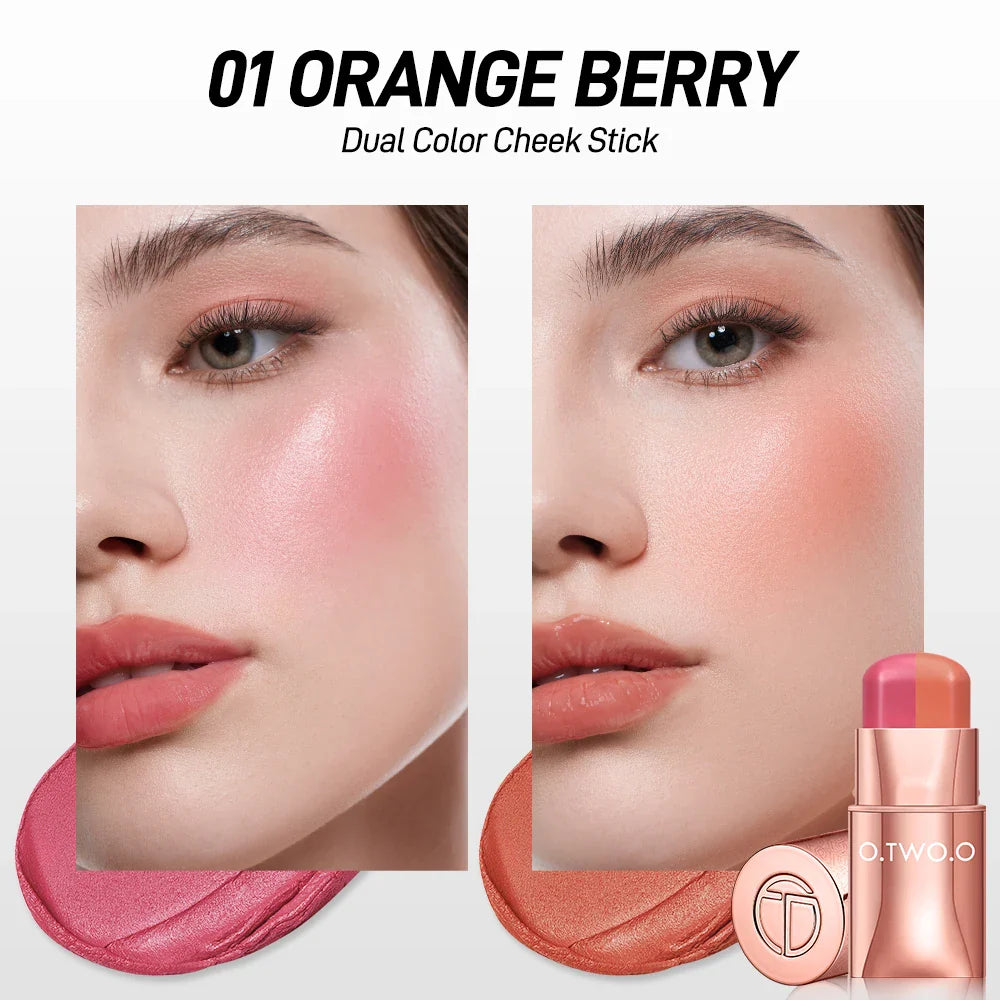 Makeup Multi-Stick 3-in-1 Lipstick Eye Cheek Smooth Light Longwear Cream