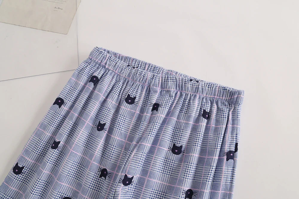 Plaid Design Multi Colors Warm Cotton Flannel Long-sleeved Trousers Pajamas Set for Men