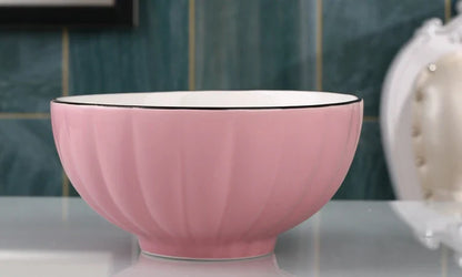 Large Size Cerc Bowl Set Creative Bowl Plate Combination Microwave Se Home Use Single 4 Pieces New 202 Dining Utensils