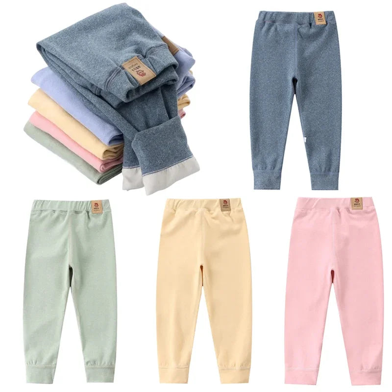 Boys & Girls Fleece Warm Render Pants Winter Velvet