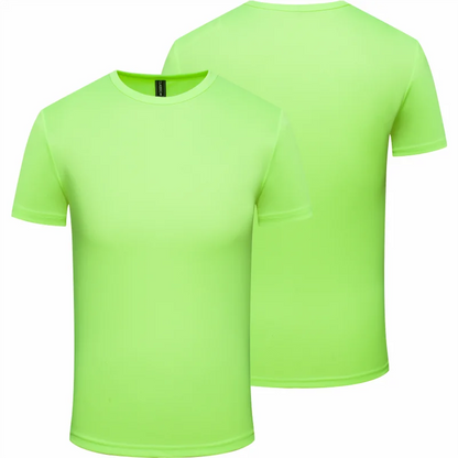 Quick Dry Round Neck T-shirt Custom Printed Embroidered Logo Sports Fitness Short Sleeve Top Running Shirts