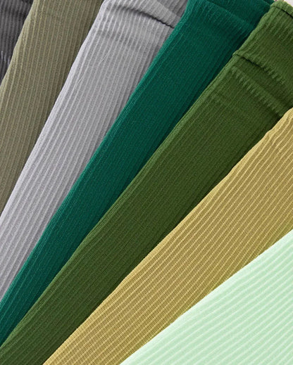 Multicolor Solid Color Ice Silk Velvet Mid Tube Women summer Socks Soft Thin