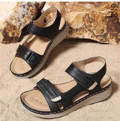 Women Summer Walking Sandals Shoes Wedge Non-Slip