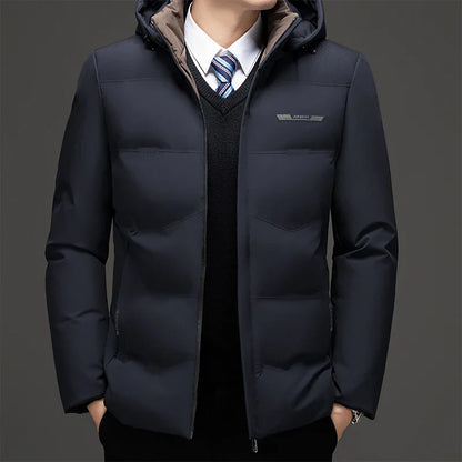 Men's High Quality Hooded Thick Warm Waterproof Parkas Coat Jacket
