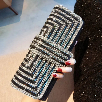 Diamond Crystal Evening Clutch Bag