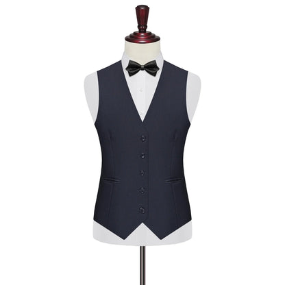 7XL 8XL Plus Size Slim Suit Vest Business Men's Dress Vest Fashion Solid Single Breasted V-neck Formal Waistcoats