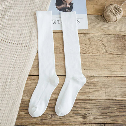 10 Colors Women's Cotton Socks Long Socks