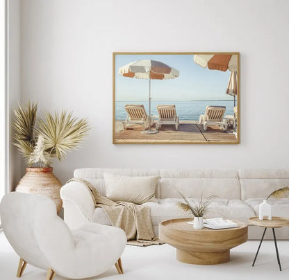 Italian coast printed canvas