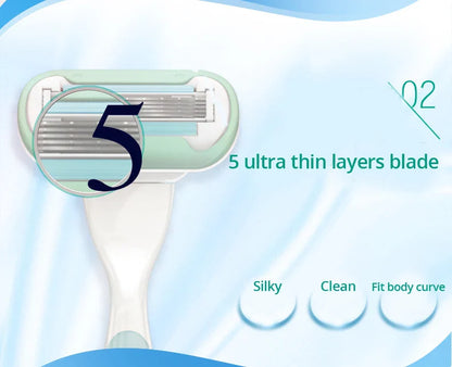Gillette Venus 5-layer Blade Refill Razor Blades Extra Smooth Sensitive Skin Soap Bar for Women Body Shaving