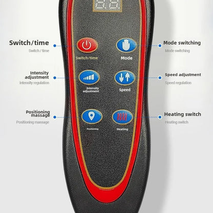 Multifunctional Lumbar Traction Massage Mattress Cushion Full Body Electric Shoulder Neck Waist Back Vibrations Removable