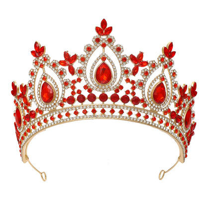Luxury Baroque Crystal Royal Queen Wedding or Pageant Crown Rhinestone Tiaras