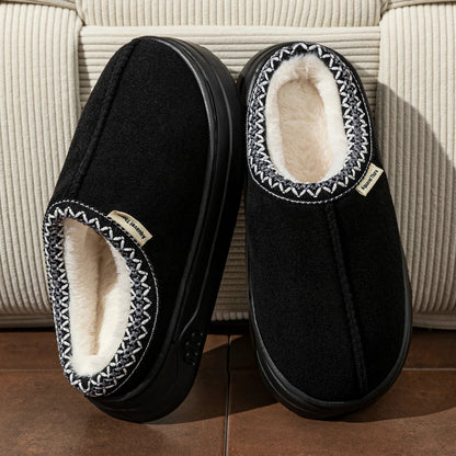 Winter Unisex Slippers Boots Fashion Fuzzy Fur Anti-slip Soft Sole Outdoor Indoor Comfort