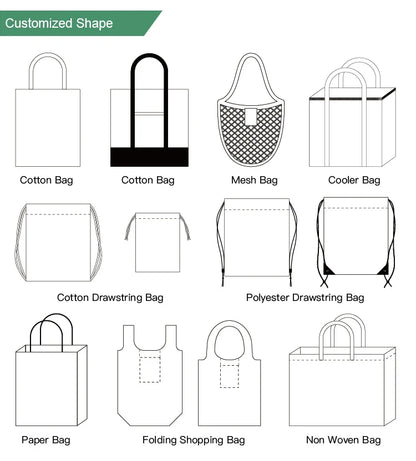 Bulk Wholesale 100pcs/Lot Reusable Cotton Bag Custom Canvas Shopping Tote Bags with Logo