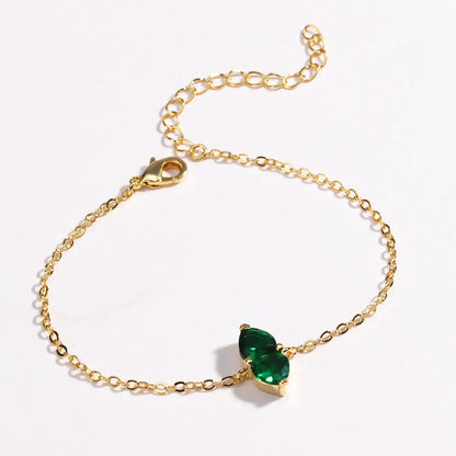 Mix Style Green Micro-inlaid Zircon Tennis Bracelet for Women 2025 New Men Bracelet Homme Jewelry Accessories Wholesale