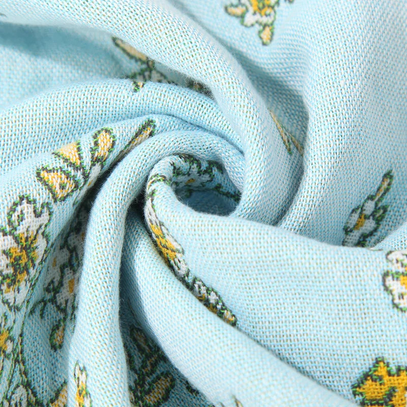 Vintage Pure Cotton Gauze Hand Towel, Small Hangable Towel, Absorbent and Lint-Free