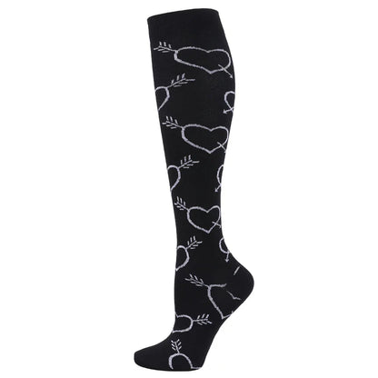 New Compression Socks Men Women Graduated 20-30 Mmhg Fit For Medical Edema Diabetes Varicose Veins, Running Compression Socks