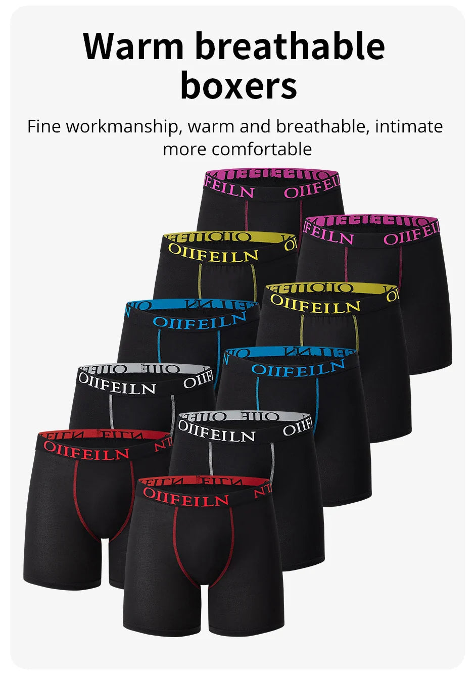 5/10 Pack Multi-size Men's Short Boxers Leisure Sports Elastic Waist
