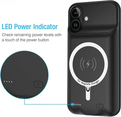 10000mah Magnetic Wireless Charger Power Bank for IPhone 16 Pro Max 12 13 14 Plus 15 Pro Max for Magsafe Power Case PowerBank