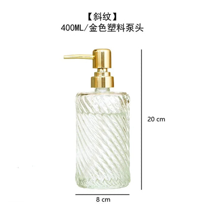Transparent Bathroom Accessories Soap Bottle Dispenser