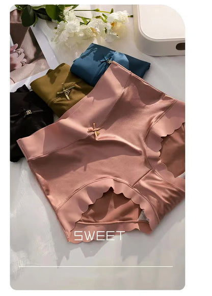 Women's Soft Comfortable Cotton/Silk Briefs High Waist