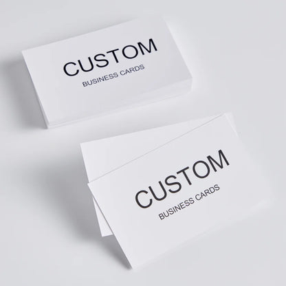 200/500/1000pcs Customizable Cards, Personalized Business Cards with Acrylic Storage Box, Waterproof Thank You Invitations