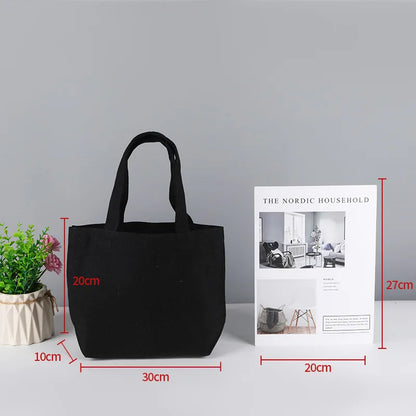 Bulk Wholesale 100pcs/Lot Reusable Cotton Bag Custom Canvas Shopping Tote Bags with Logo
