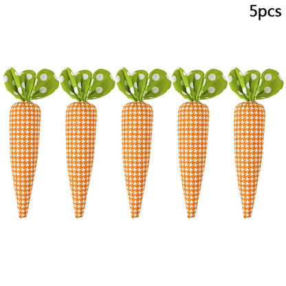 1/5pcs Easter Spring Carrot Ornaments