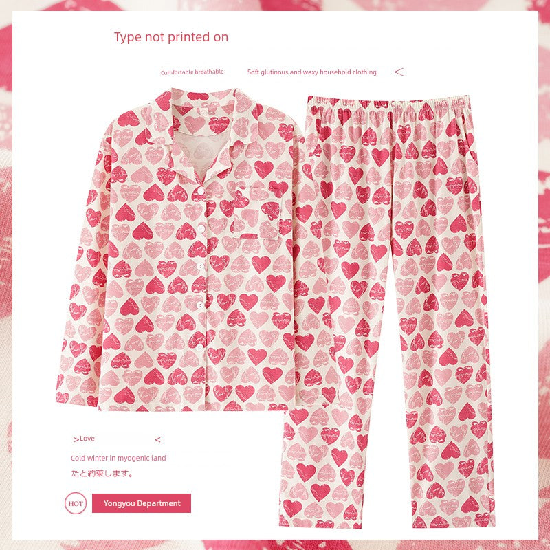 Pure Cotton Thin Plaid Unisex Pajamas for Men and Women Spring and Autumn Long Sleeves Plus Size Outerwear