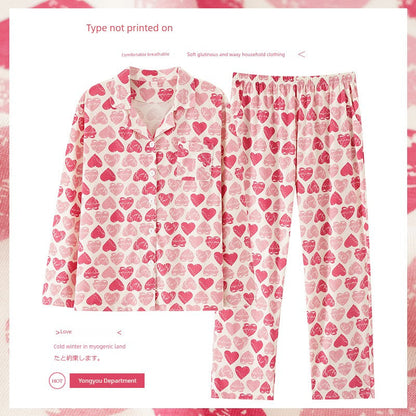 Pure Cotton Thin Plaid Unisex Pajamas for Men and Women Spring and Autumn Long Sleeves Plus Size Outerwear