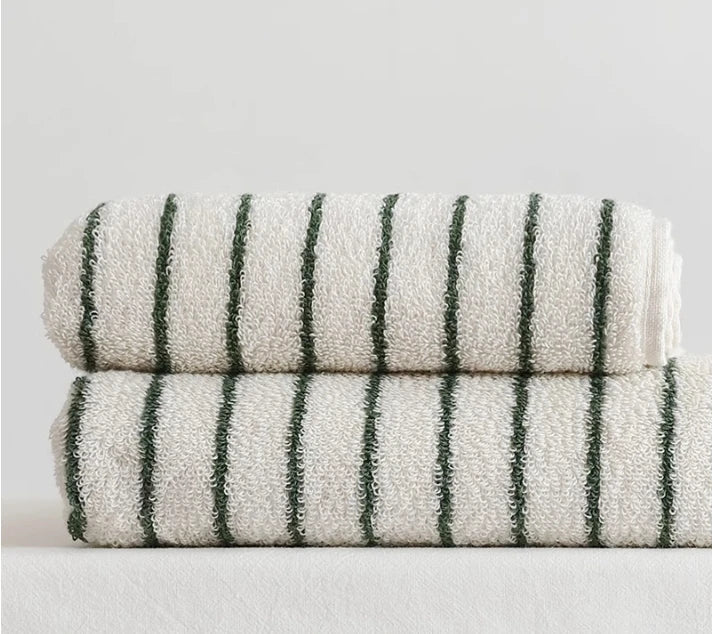 Striped Geometric Rhombuses Cotton Soft Towels
