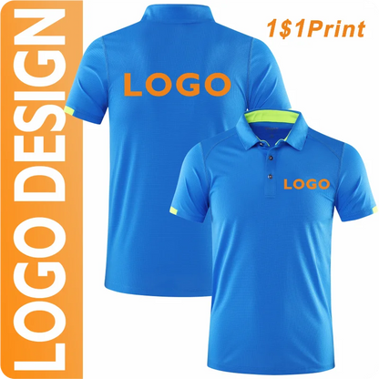 Customizable Diy Logo Quick-drying Polo Shirt For Men & Women Hiking Cycling Camping Outdoor Sports Group Clothing
