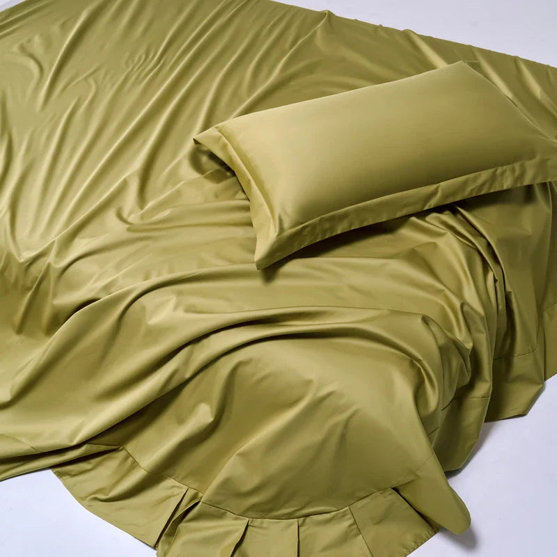 100% Egyptian Cotton Bed Sheet Set 1000TC Size Single, Double & Queen