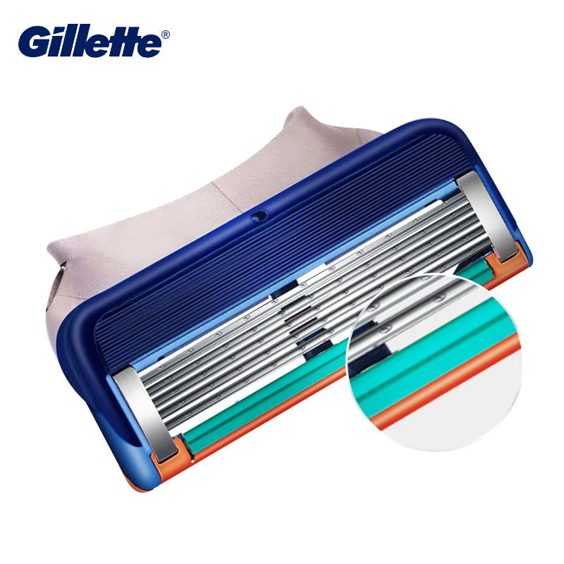 Gillette Fusion Razor for Men Face Hair Beard Shaving Machine Manual Safety Shaver Replacement Head Cassettes 5 Layer Blades
