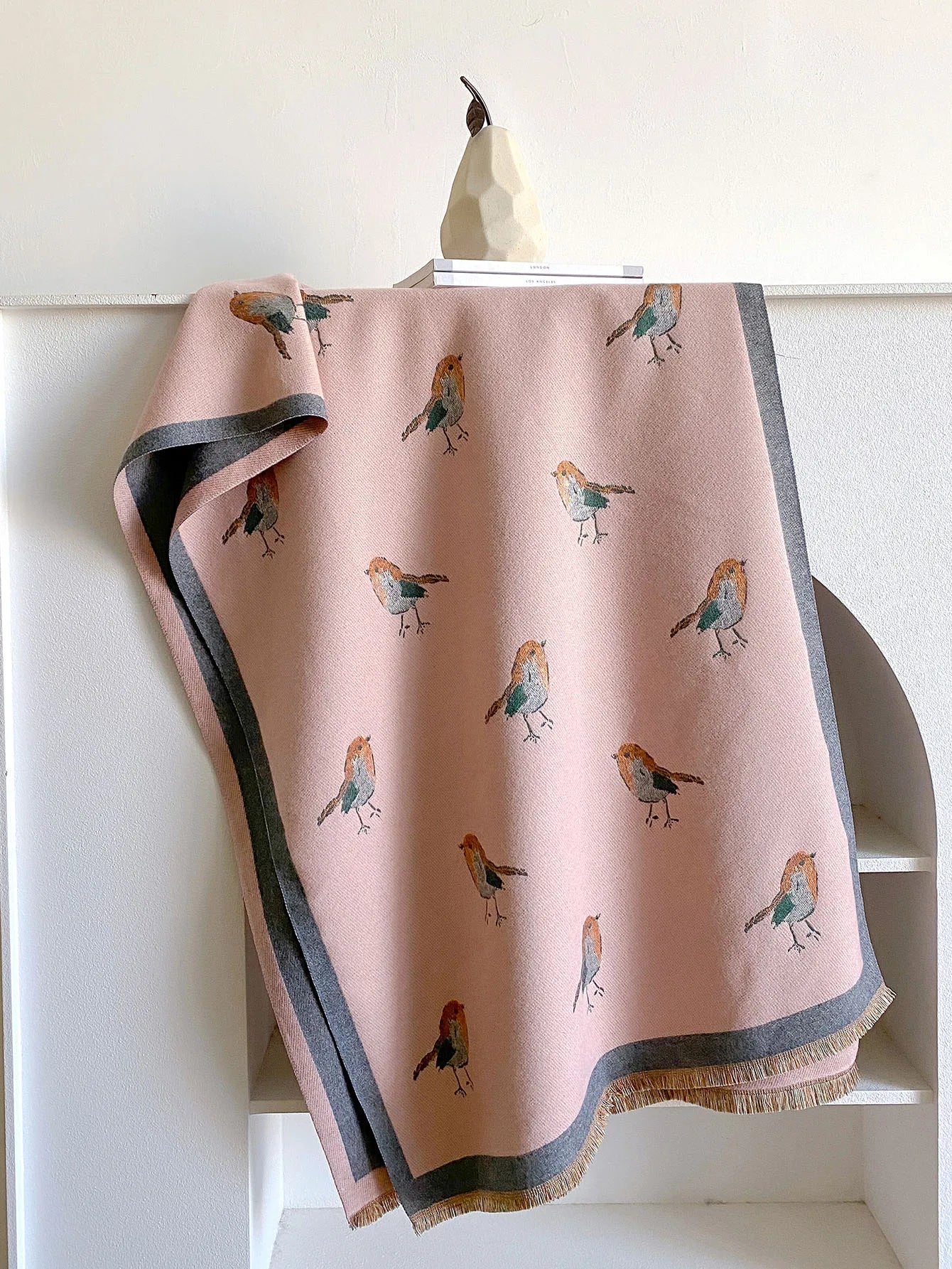 Thick Cashmere Blanket  Scarf Women Warm Pashmina Shawl Winter Wraps