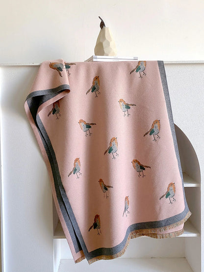 Thick Cashmere Blanket  Scarf Women Warm Pashmina Shawl Winter Wraps