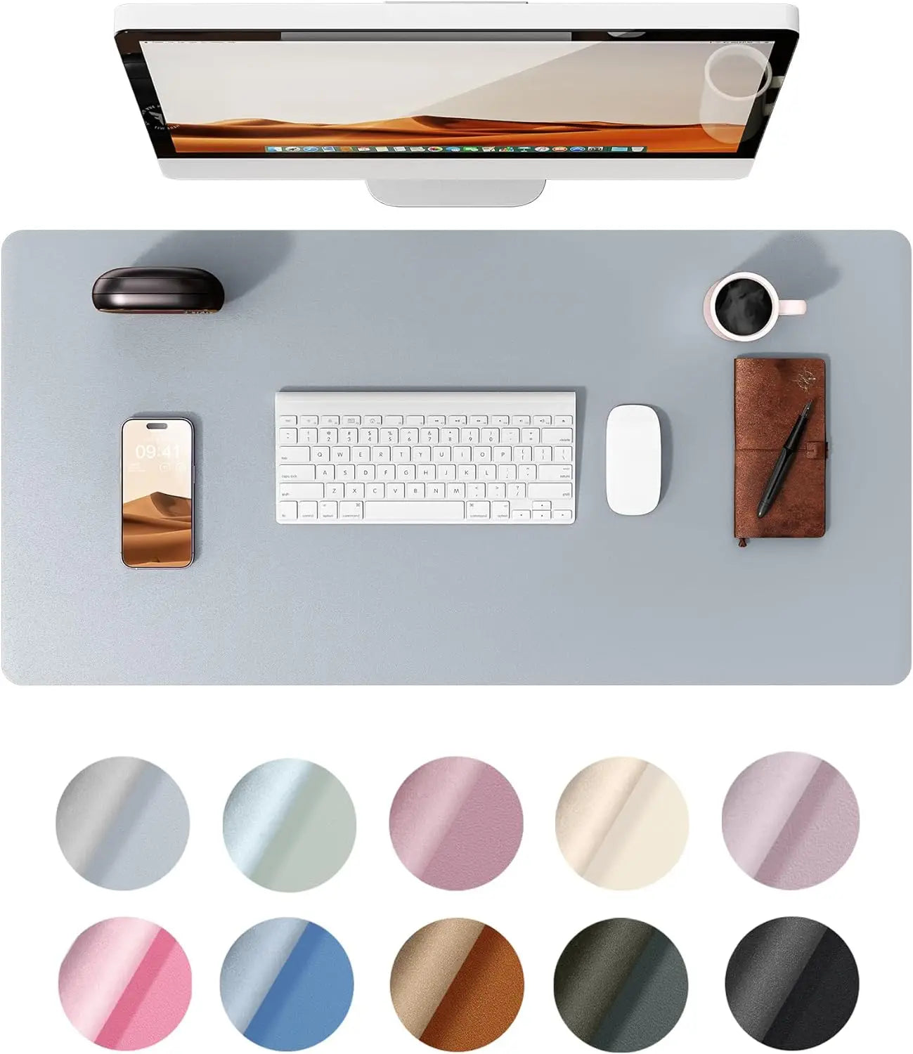 Leather Waterproof Desk Pad Protector